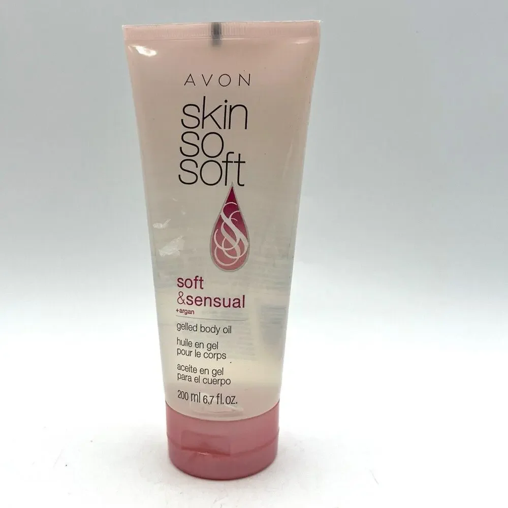 Avon Skin So Soft & Sensual Gelled Body Oil 6.76 fl oz Argan Oil NEW